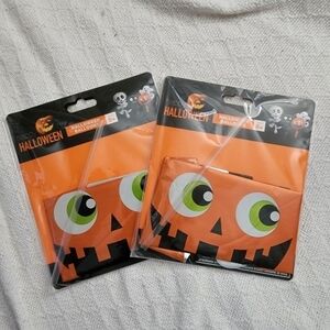 NWT 2 Packs Halloween Mini Foil Balloons Mylar Pumpkin w/ Ghost Party Decor New